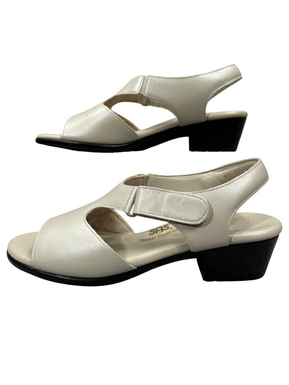 SAS Tripad Comfort Ivory White Suntimer Slingback Sandal Shoes Size 7N